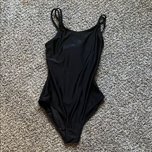 Classic Black One-Piece Swimsuit